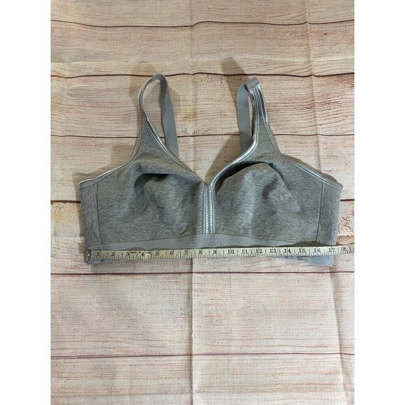Cacique Women's Grey Wireless Soft Cup Plus Size T Shirt Bra - 44DD - Picture 3 of 10